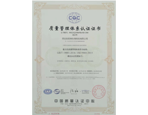 2021年欣奇典ISO9001體系認證